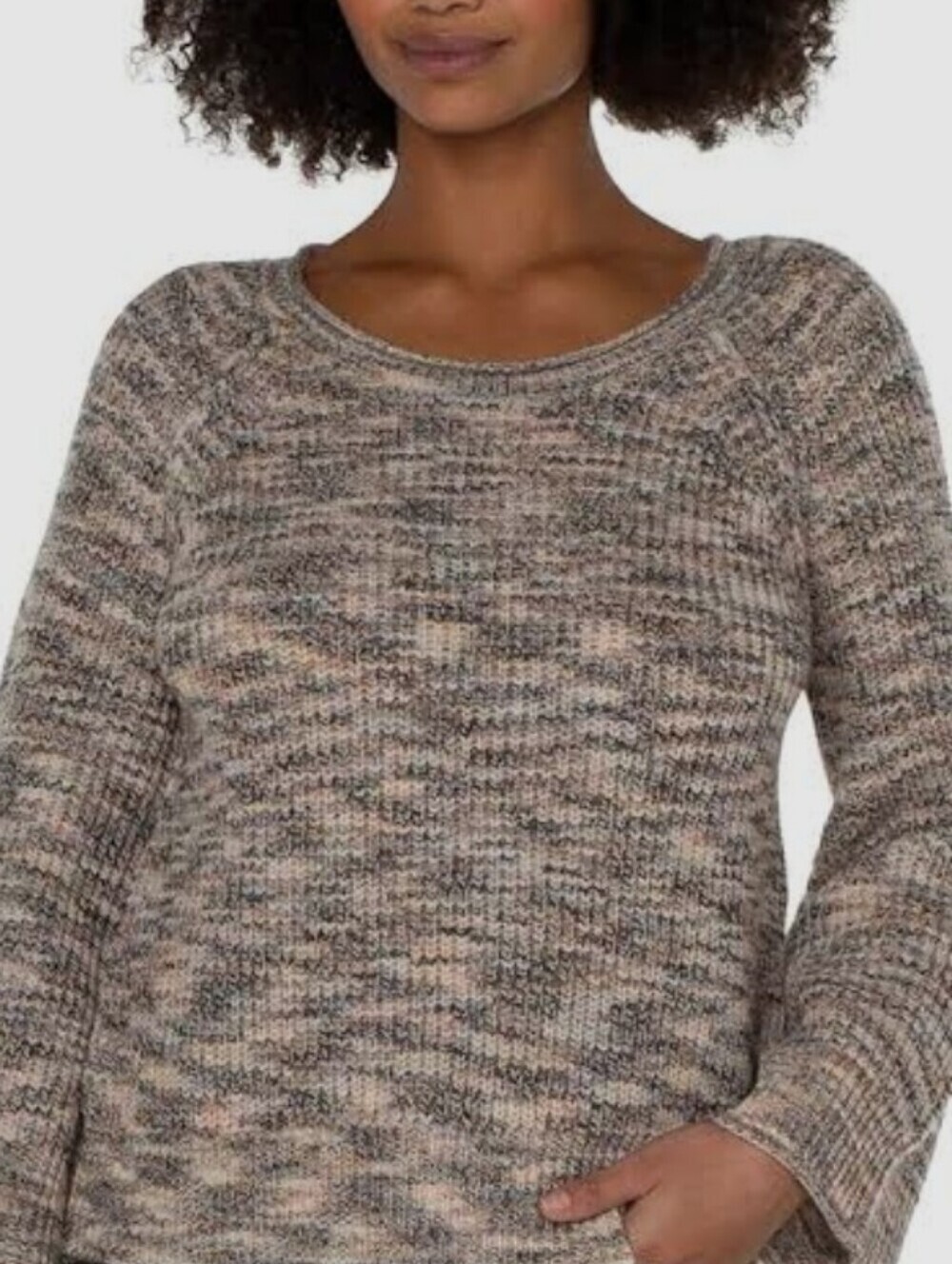 Liverpool Knit Sweater - Taupe Mix.. GORGEOUS *Large *nwt